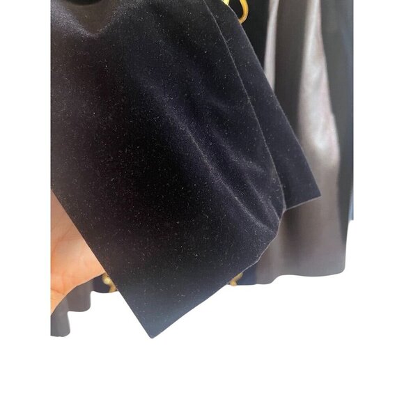 Cervelle Jacket M Black Vintage Artsy Metallic Mature Neutral Office Military - Picture 3 of 15